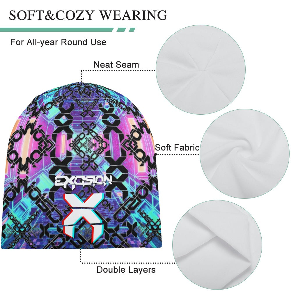 Excision Full Print Pullover Beanie