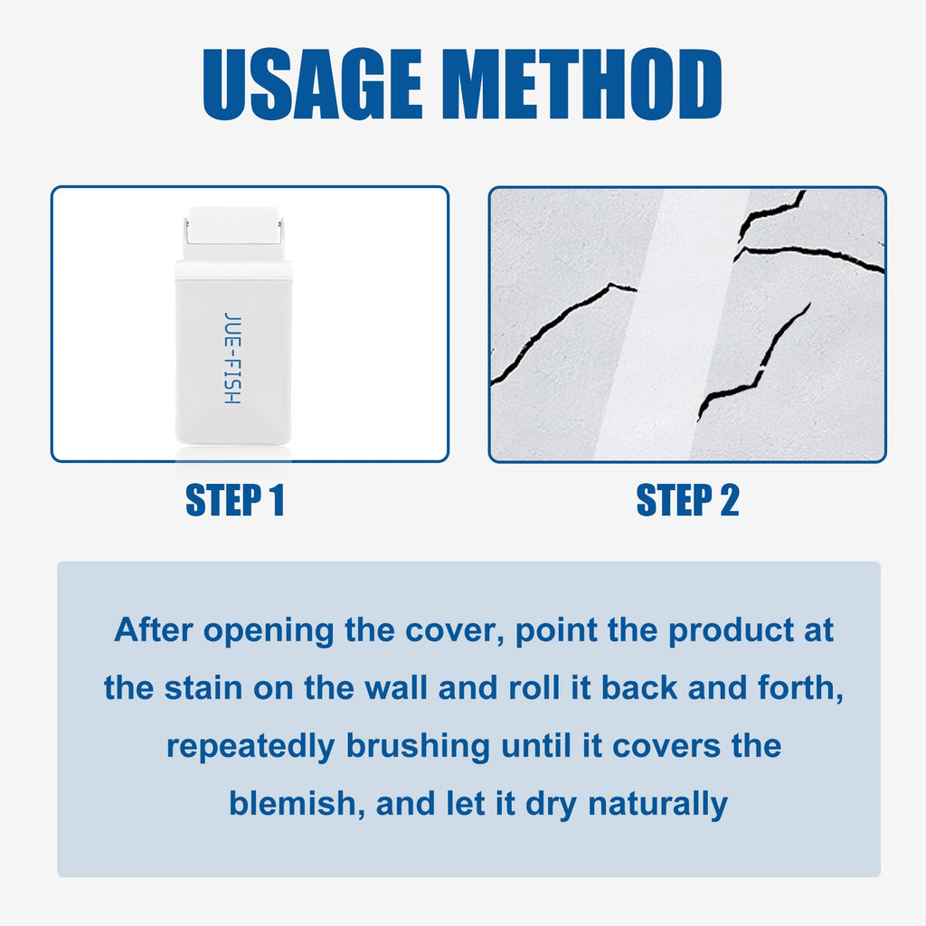 Wall Repair Roller Brush, White Paint Renovation, Moisture And Crack Prevention, Graffiti Cover Repair Wall Paint