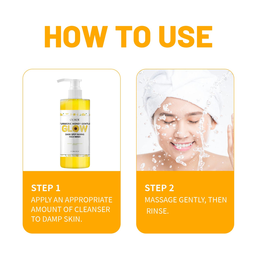 Turmeric Skin Care Set, Fresh And Clean Hydrating Oil-Control Fade Out Fine Lines Firming Haun White Treatments