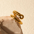 Stainless Steel Knot Bypass Ring