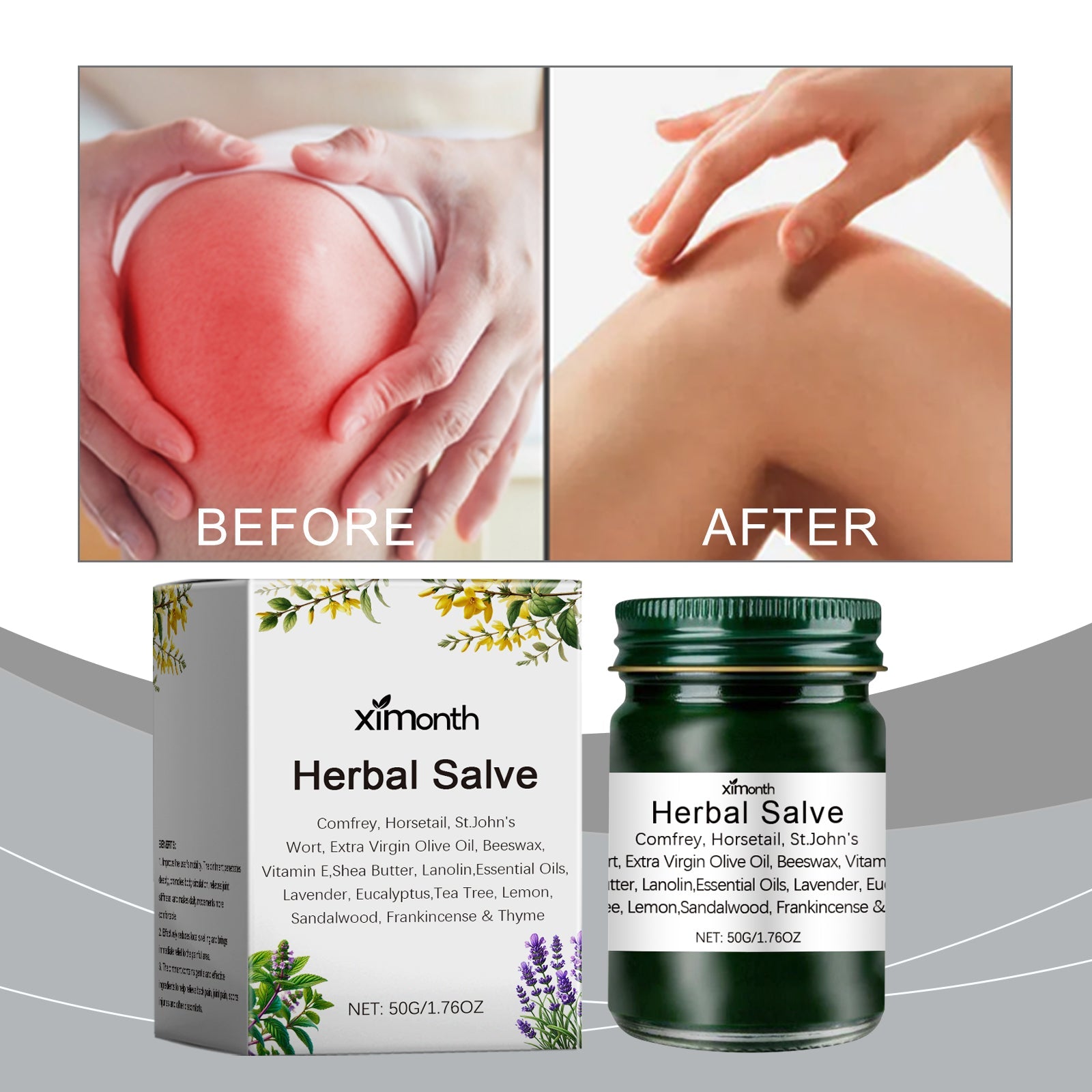 Comgrass Treatment, A Gentle Topical Soothing Body And Joint Massage With Herbal Crea