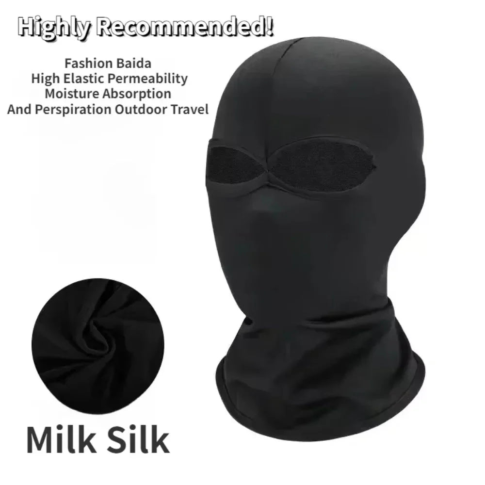 2pcs Black Cosplay Full Mask – Breathable Thin Hood