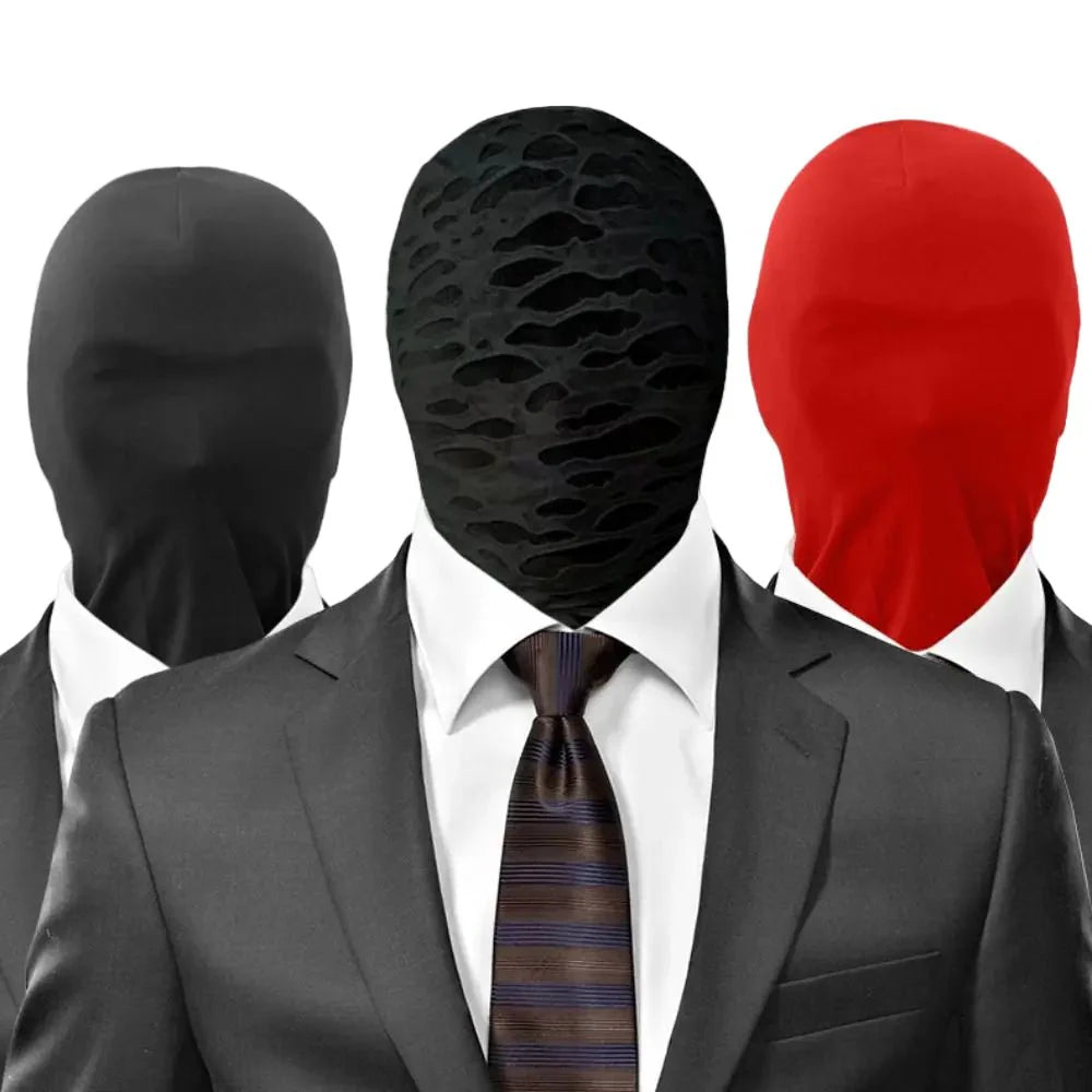 2pcs Black Cosplay Full Mask – Breathable Thin Hood