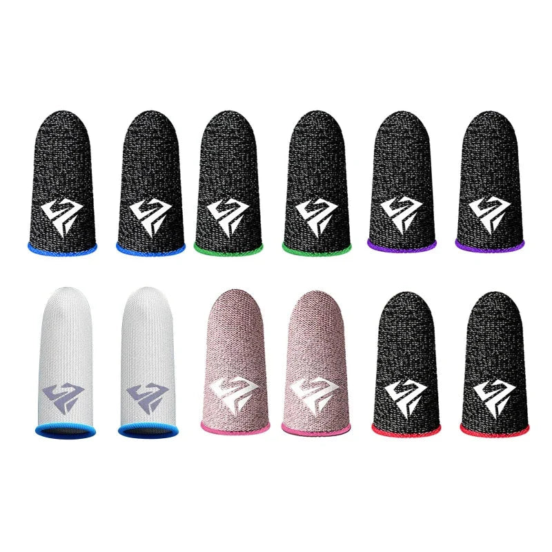 Breathable Gaming Finger Sleeves 2-Pack | Anti-Sweat Thumb Covers for Mobile Games
