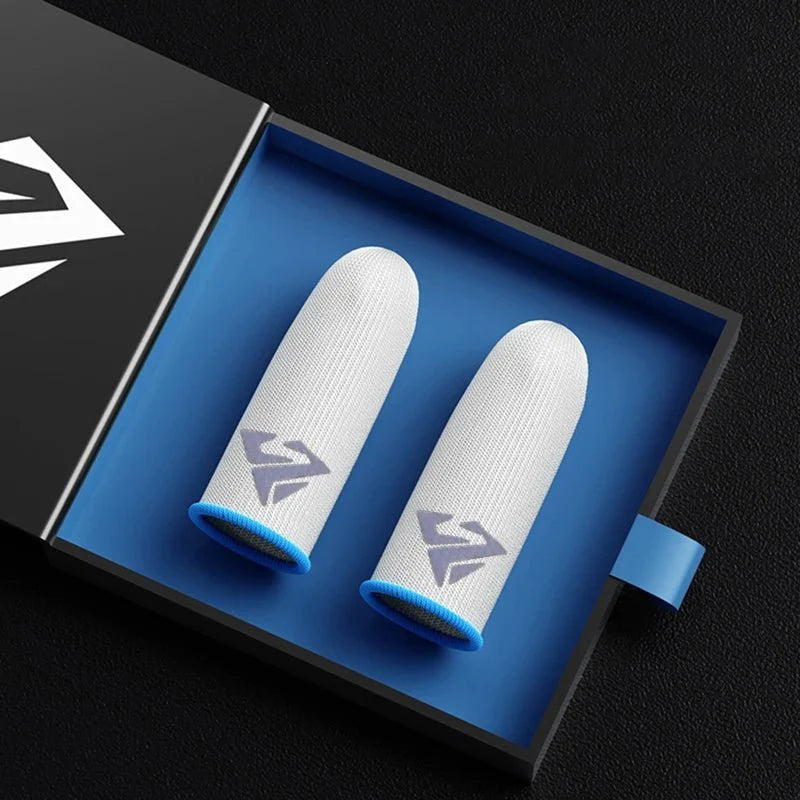 Breathable Gaming Finger Sleeves 2-Pack | Anti-Sweat Thumb Covers for Mobile Games