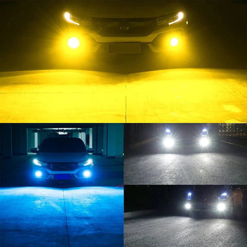 2PCS LED Fog Lights | Super Bright 6000K White Auto Bulbs
