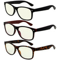 3 Pack Classic Blue Light Filter Reading Glasses UV109