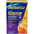 Theraflu Hot Liquid Therapy Severe Cold Relief  Nighttime Packets Honey Lemon 6Ct