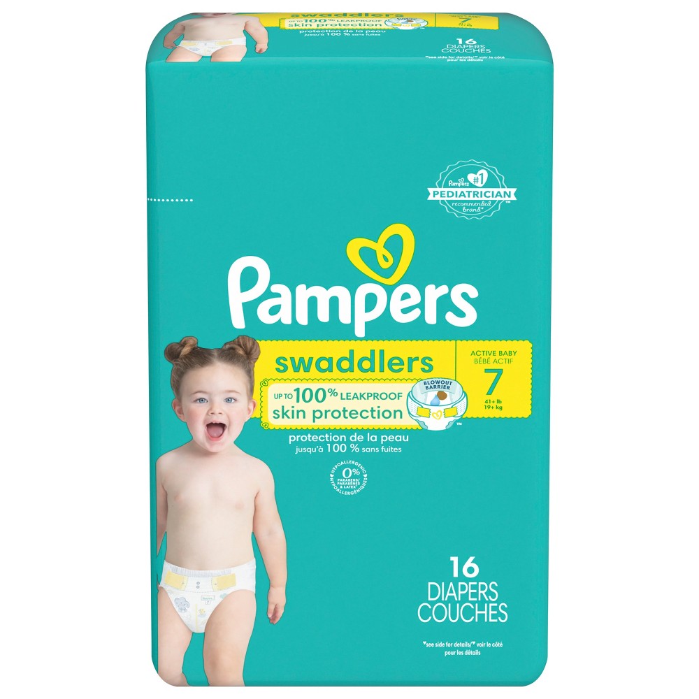 Pampers Swaddlers Baby Diapers  Size 16Ct