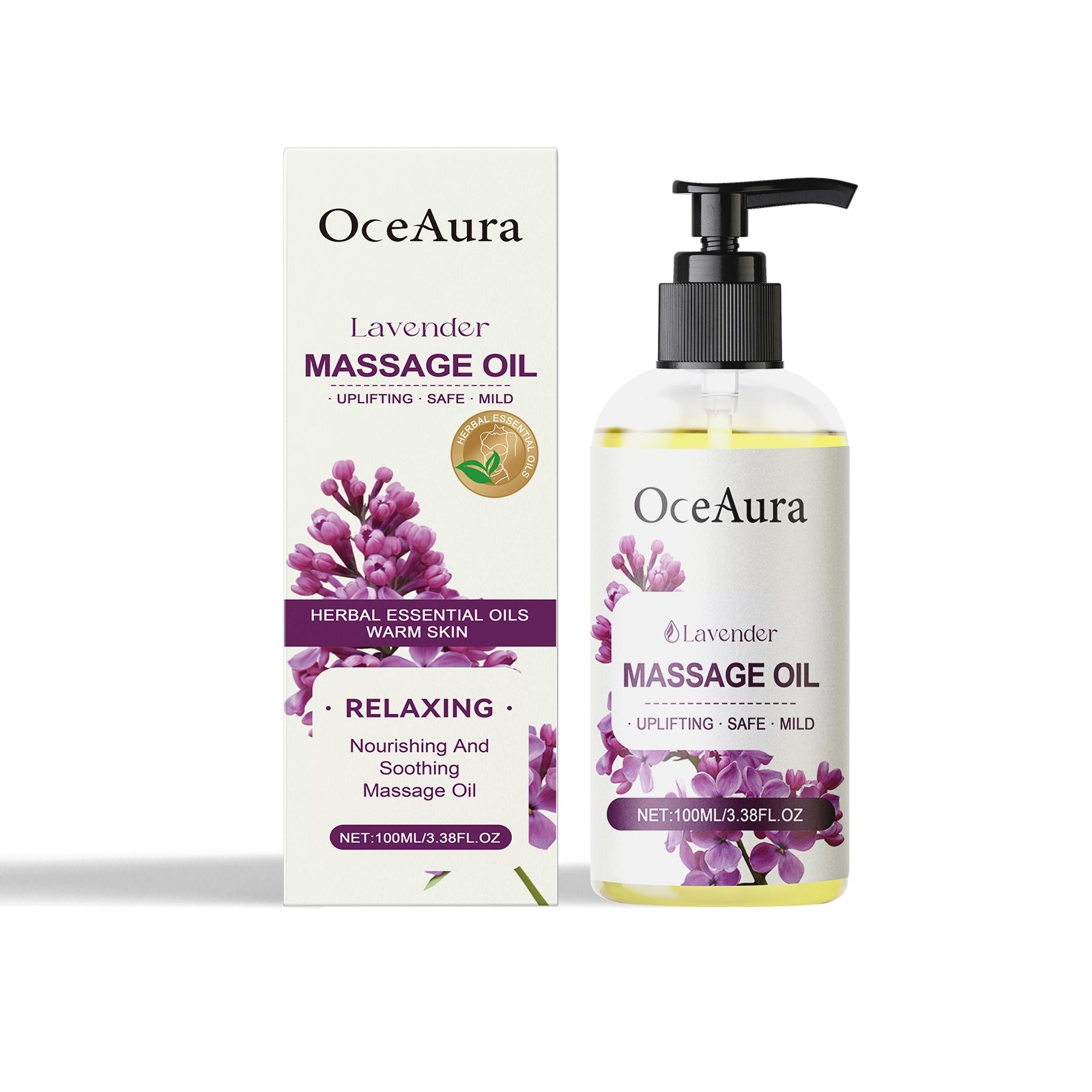 Lavender Body Essential Oil Hydrating And Moisturizing Body Moisturizing Massage Essential Oil For Long-Lasting Moisturizing