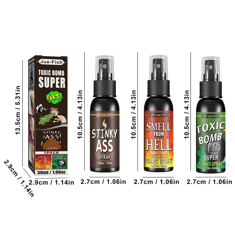 30ml Fart Gag Spray | Extreme Prank Odor for Halloween and Parties