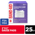 Band-Aid  Cushion Care Small Gauze Pads 25 Ea Box