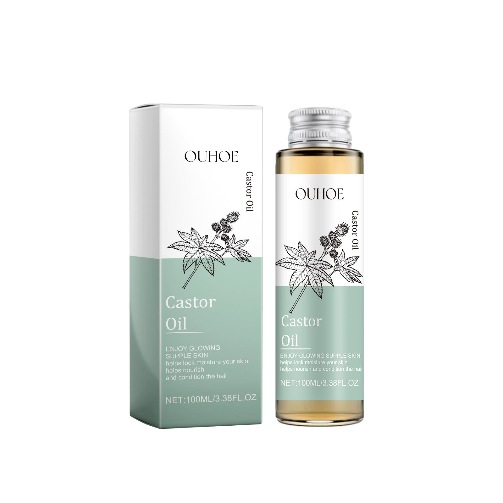 Castor Oil, Multi-Effect Massage Oil For Skin Whitening And Smoothing Hair
