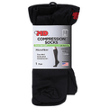 Md Large Unisex Microfiber Black Over The Calf Compression Socks 1Ea