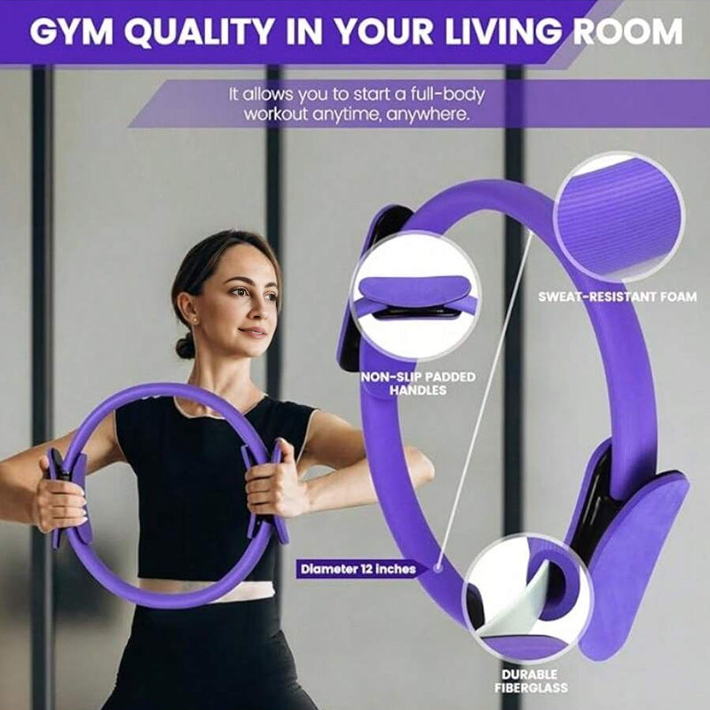 13 - Piece Pilates Kit for Home Workouts: Pilates Ring, Ball, Resistance Bands & More - Ideal for Home Pilates