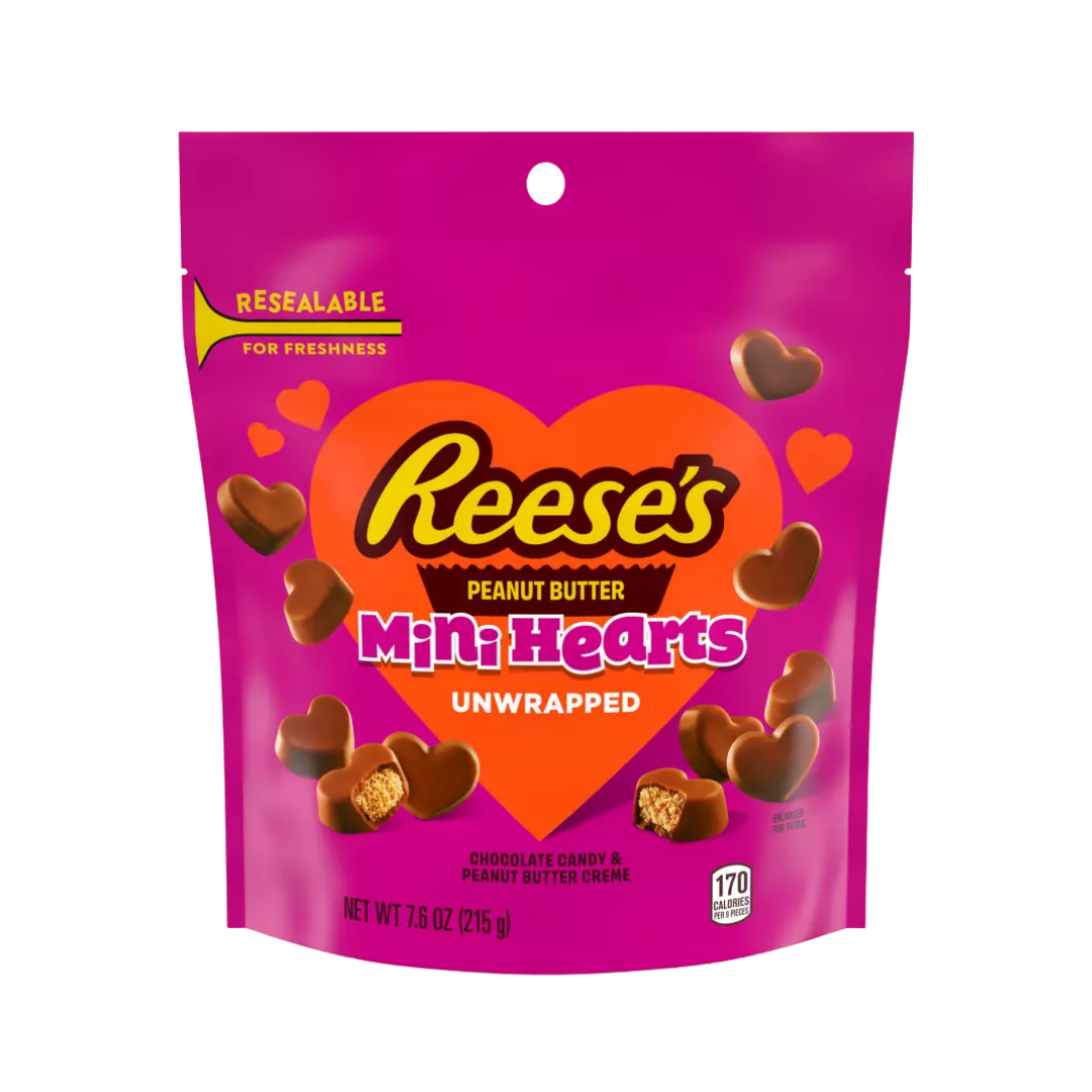 Reese's Peanut Butter Mini Hearts Unwrapped Pouch (7.6oz)