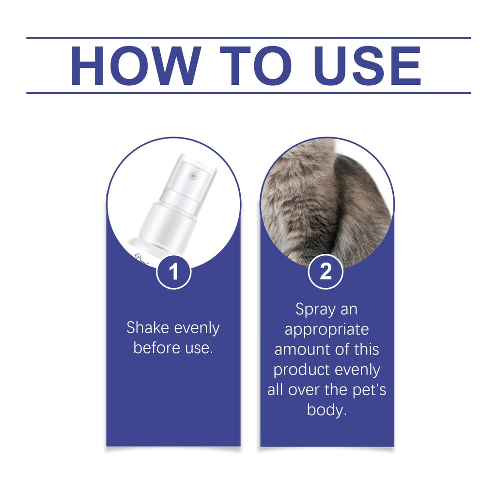 Pet Deodorant Spray, Cat And Dog Flea Liquid Deodorant Body Deodorant Spray