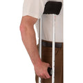 Nova Crutch Cover Set In Black Microfiber