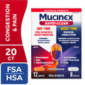 Mucinex Rapid +Clear  Day & Night Caplets 20 Ct