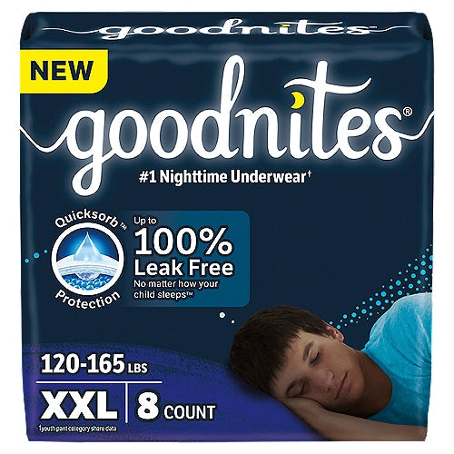 Goodnites Nighttime Underwear Boys  XX-Large 8Ct