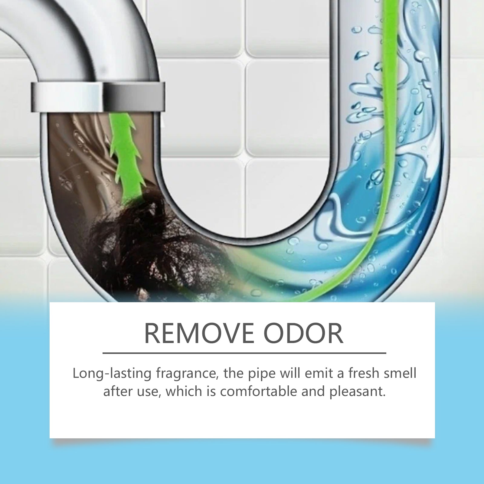 Drain Clogging Dredging Agent, Kitchen Drain Toilet Pipe Clogging Dredging Cleaning And Decontamination