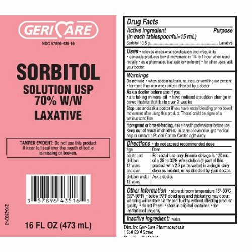 GeriCare™ Laxative Sorbitol Solution – 16 fl oz (473mL)