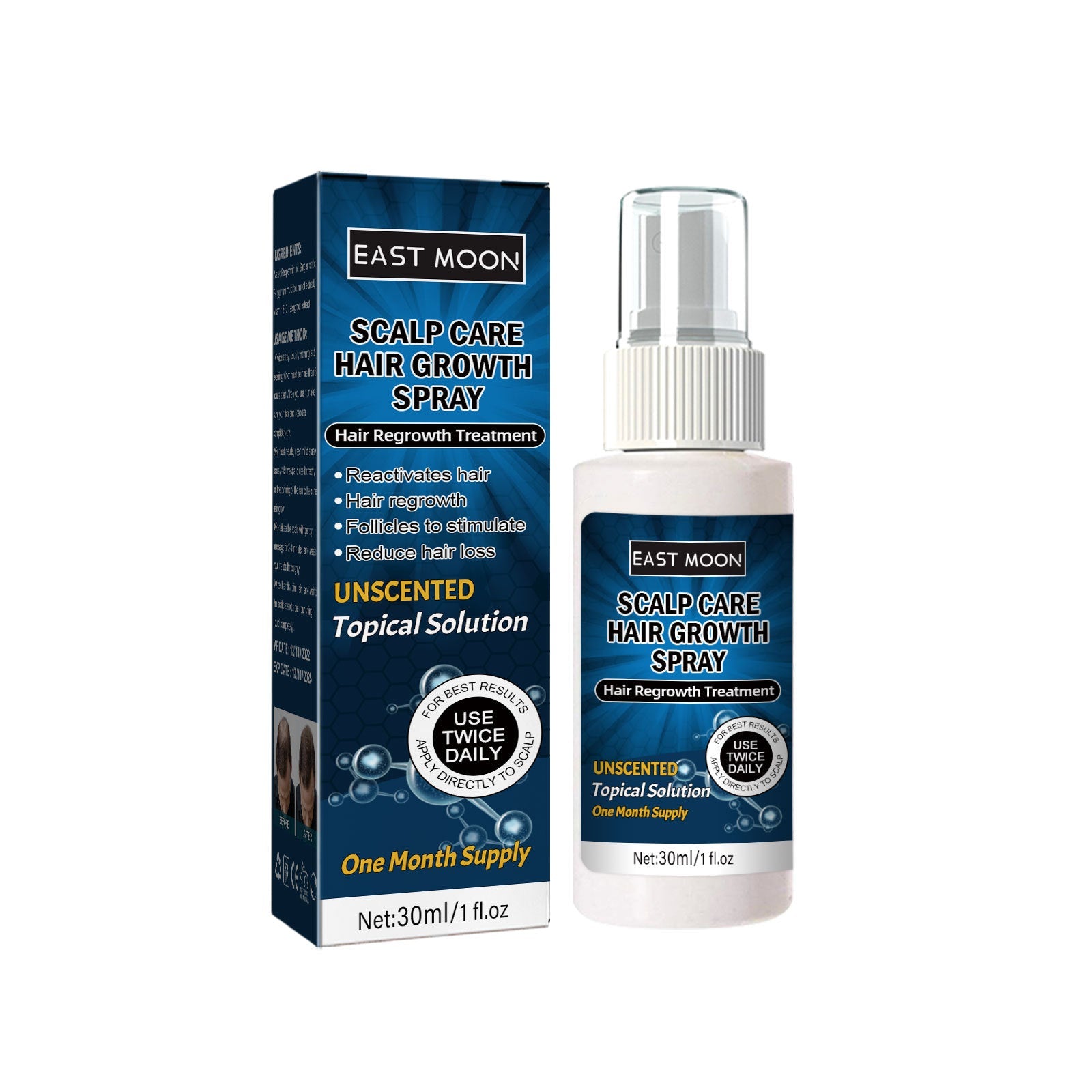 Men's Hair Spray, Dense Hair Solid Hair Hair Line Anti-Drop Treatment Fluid Thick