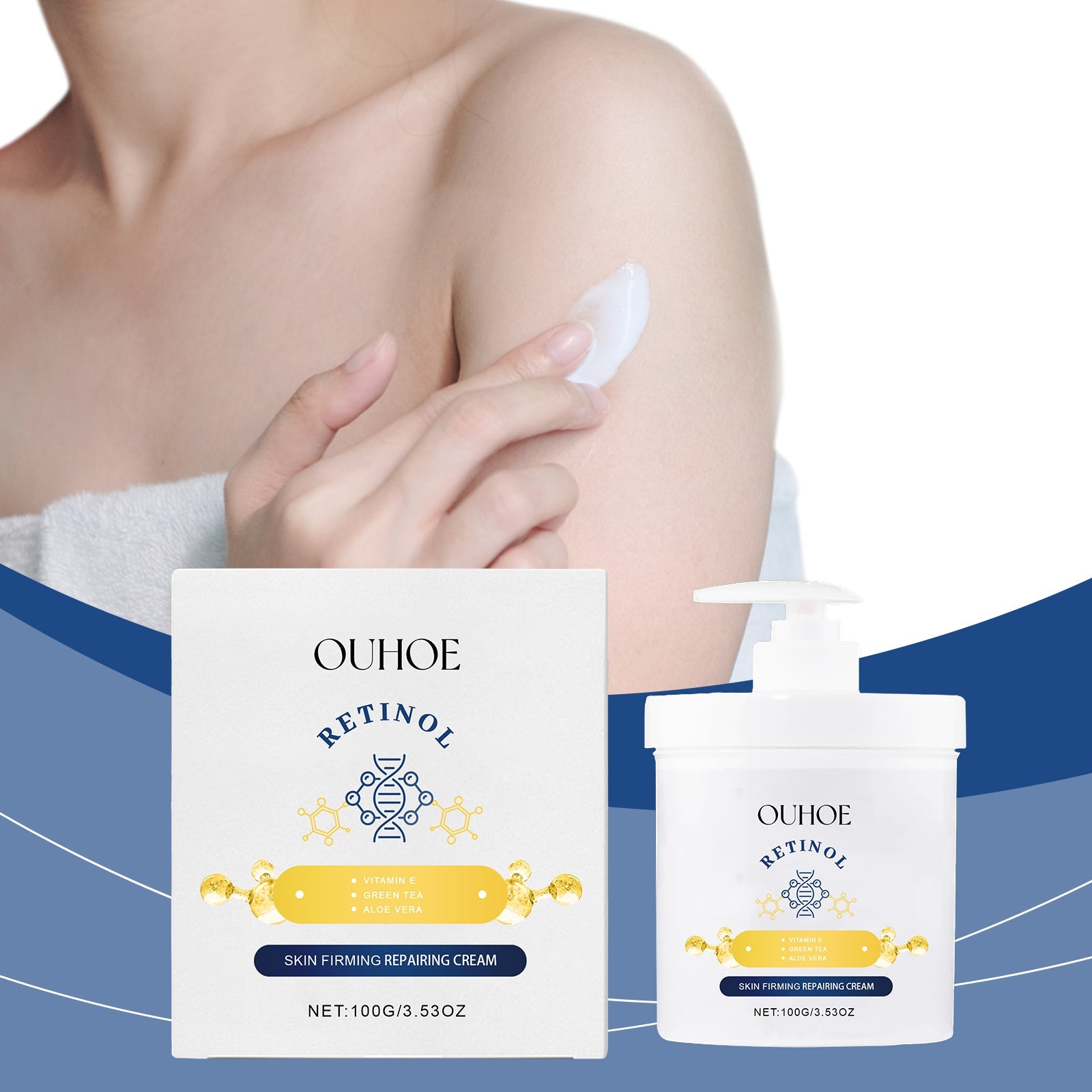 Retinol Moisturizing Care Cream Tightens The Body, Smooths The Face, Deeply Nourishes And Moisturizes The Skin