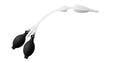 Enema Bulb Silicone Enema Douche Bulb Dual Side Openings Elastic Inflatable Double Bulb Flushing System for Health Care