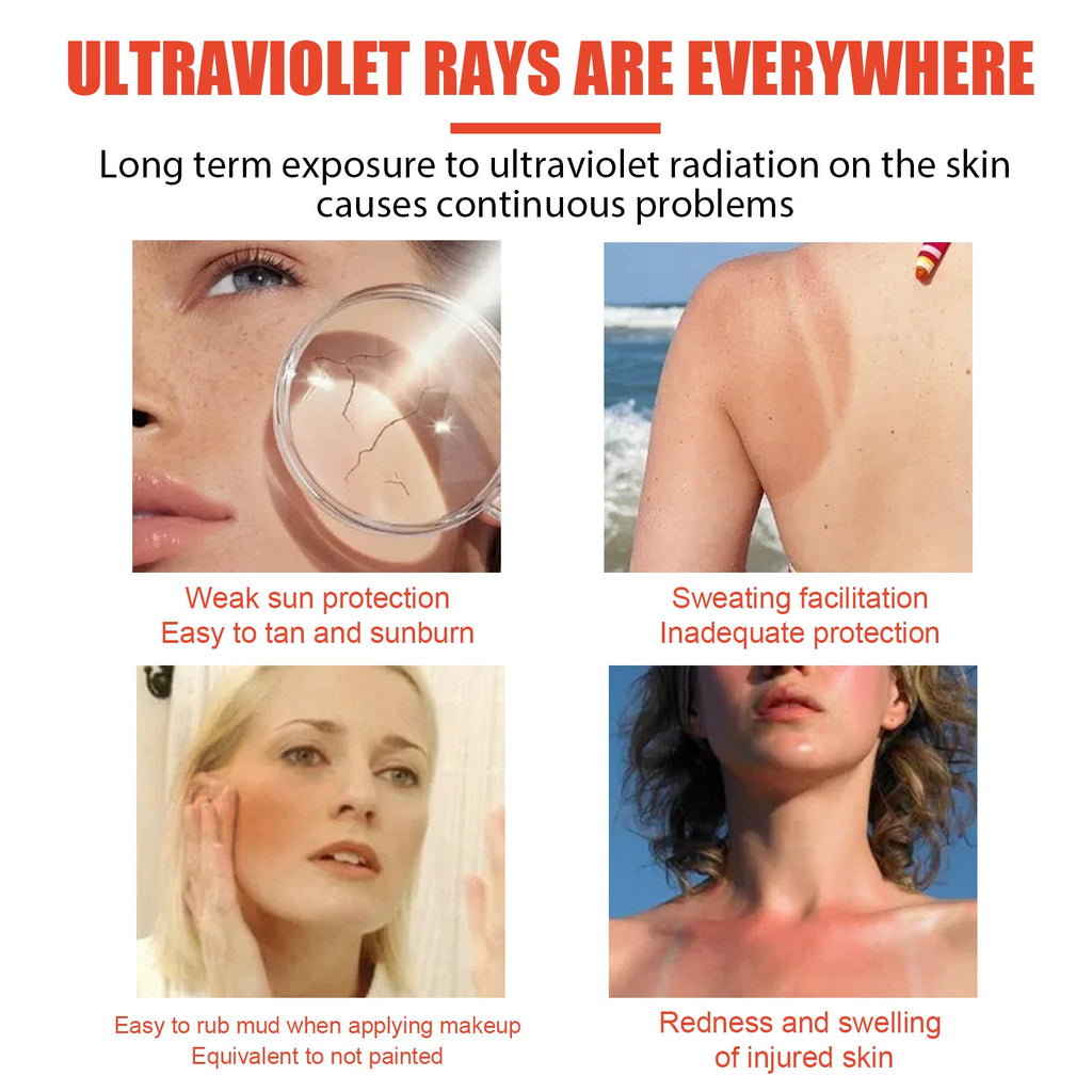 Protective Cream, Summer Outdoor UV Protection Refreshing Moisturizing Protective Cream