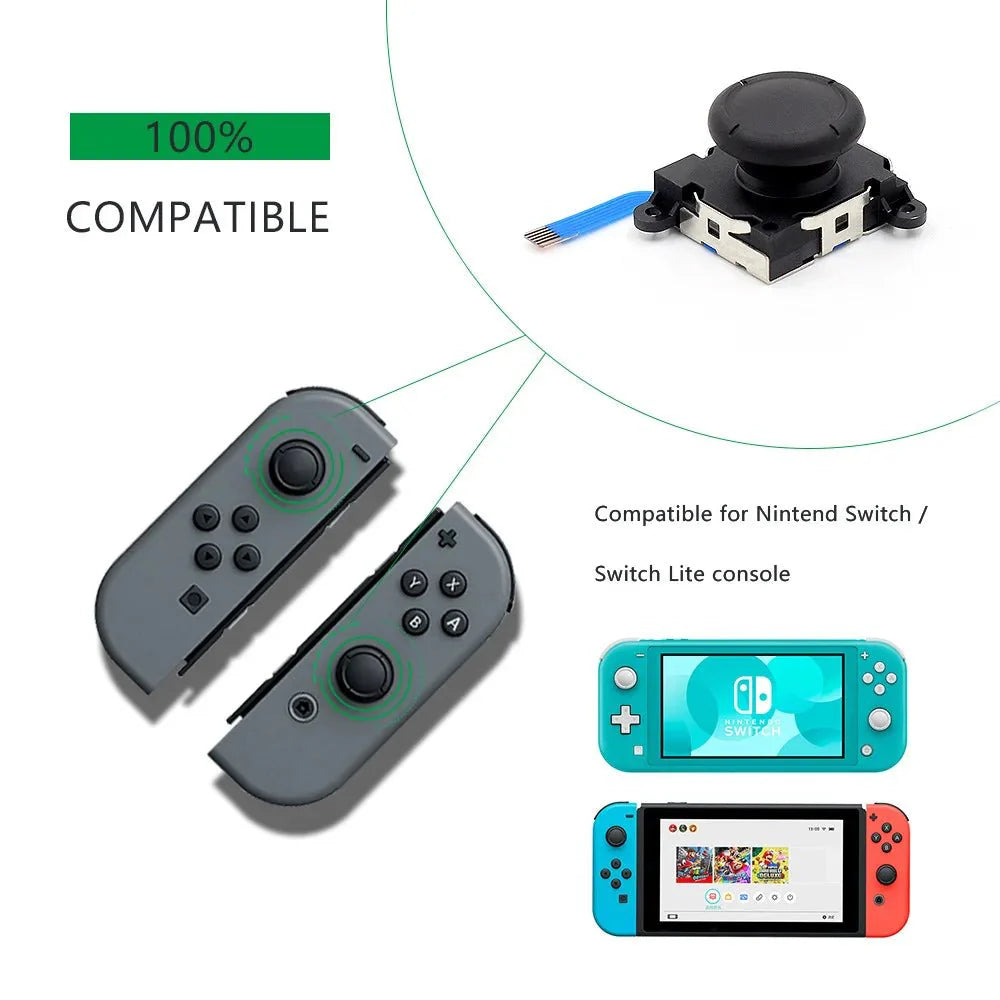 3D Analog Joystick Replacement | Nintendo Switch & Switch Lite Joy-Con Repair Part