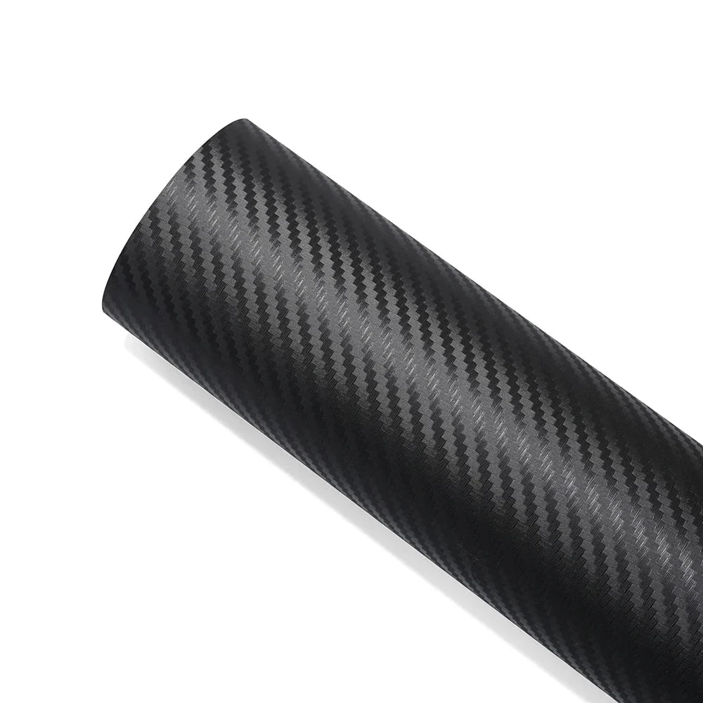3D Carbon Fiber Black Car Sticker Vinyl Wrapping Film | Waterproof & Anti-Scratch PVC Car Wrap