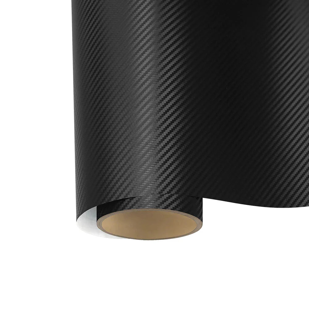 3D Carbon Fiber Black Car Sticker Vinyl Wrapping Film | Waterproof & Anti-Scratch PVC Car Wrap