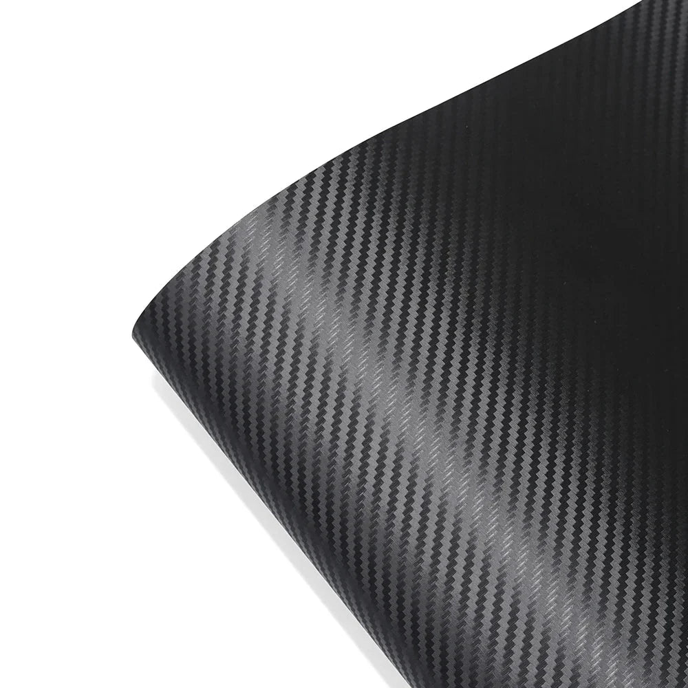 3D Carbon Fiber Black Car Sticker Vinyl Wrapping Film | Waterproof & Anti-Scratch PVC Car Wrap