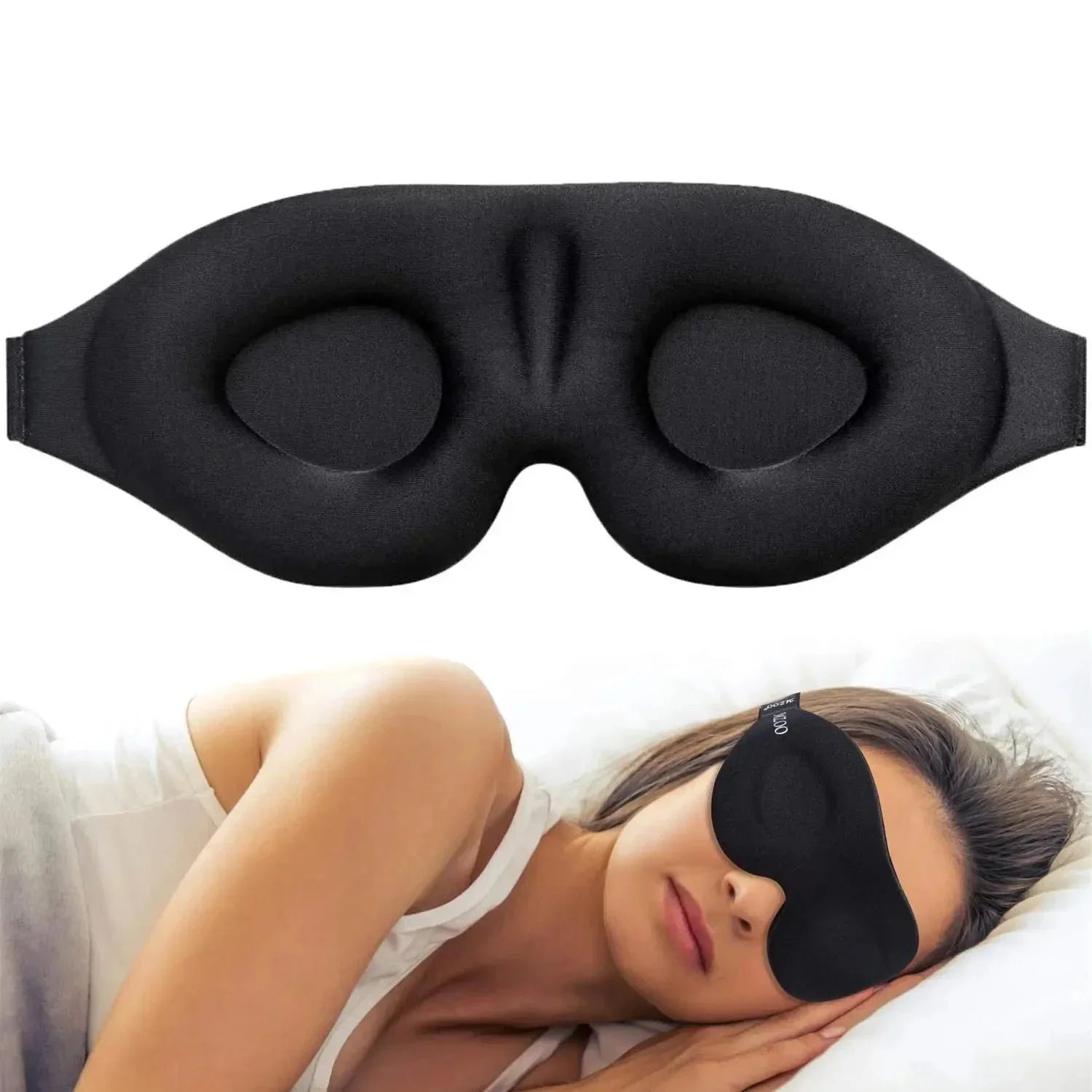 3D Concave Eye Mask | Light Blocking Sleep Aid for Men and Women