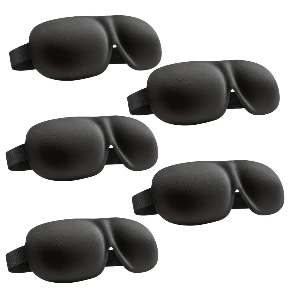 3D Contoured Sleep Mask | Ultra-Soft Breathable Light Blocking Eye Cover
