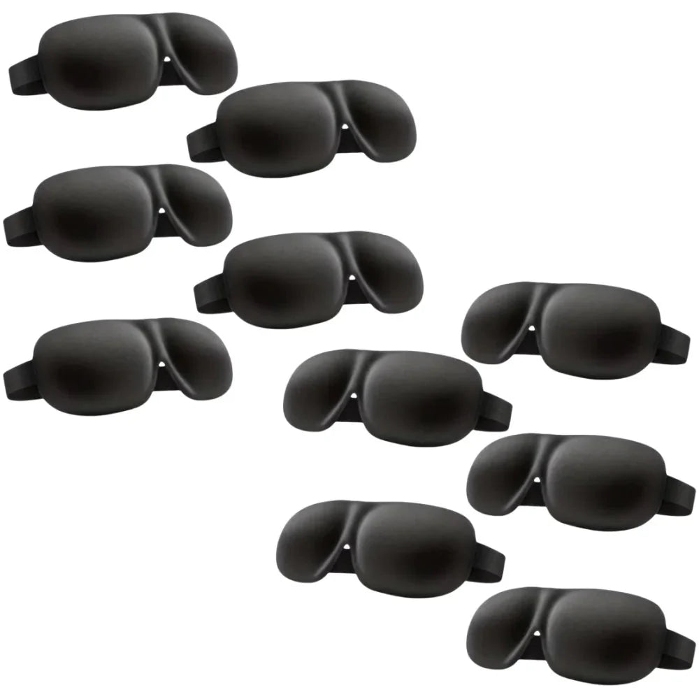 3D Contoured Sleep Mask | Ultra-Soft Breathable Light Blocking Eye Cover