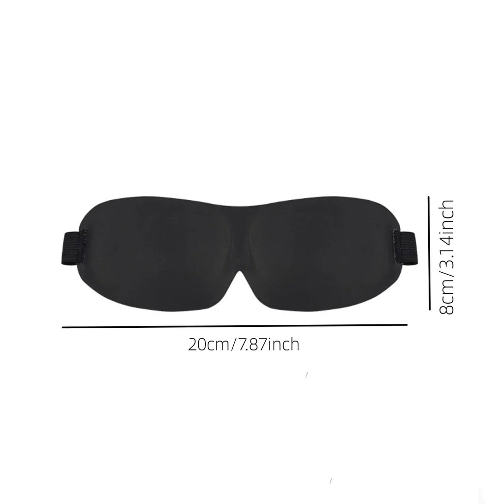 3D Contoured Sleep Mask | Ultra-Soft Breathable Light Blocking Eye Cover