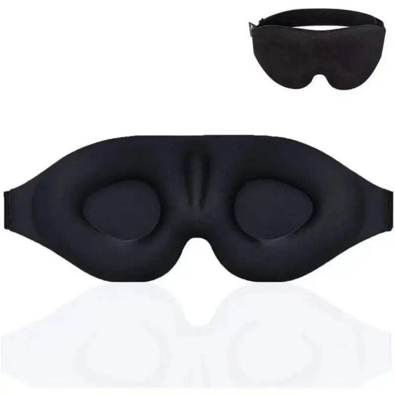 3D Contoured Sleep Mask | Light Blocking Eye Mask for Travel and Home