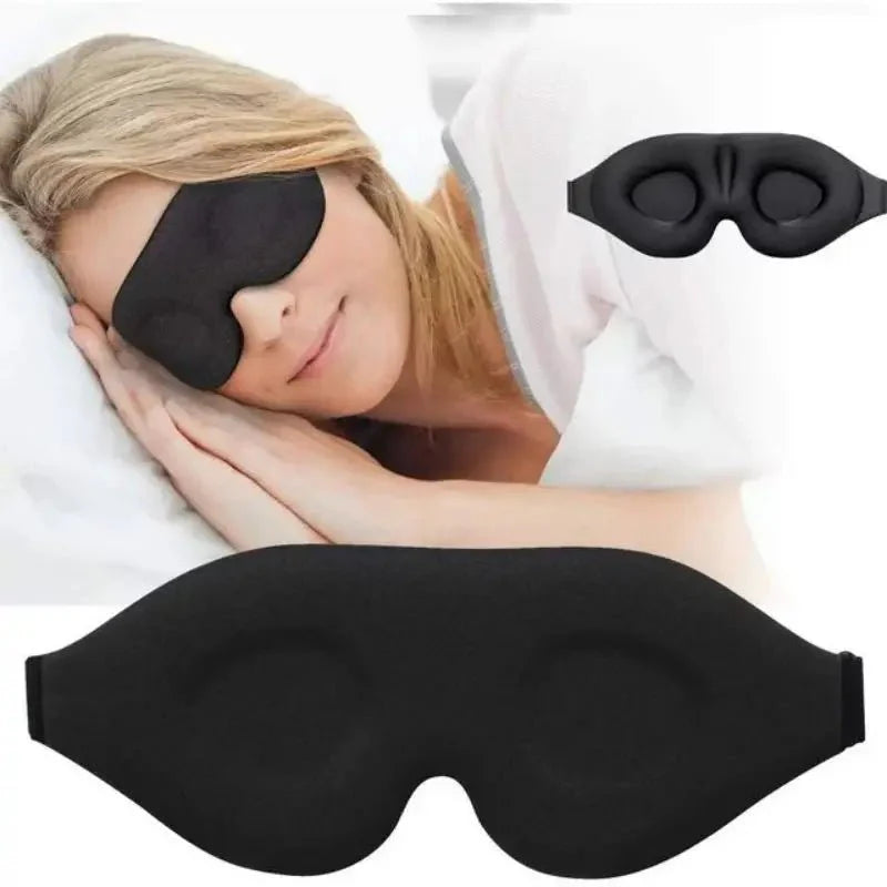 3D Contoured Sleep Mask | Light Blocking Eye Mask for Travel and Home