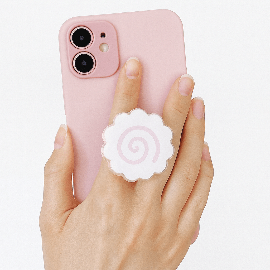 3D Leaf Cartoon Phone Grip Tok | Expanding Stand and Finger Holder