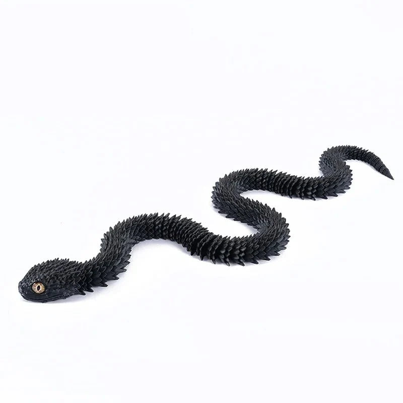 3D Printed Rotatable Snake Model – Articulated Animal Simulation Ornament