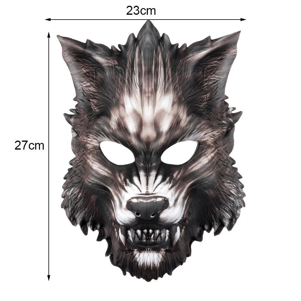 3D Realistic Animal Foam Mask – Full Face Cosplay