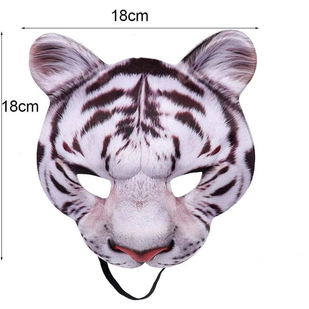 3D Realistic Animal Foam Mask – Full Face Cosplay