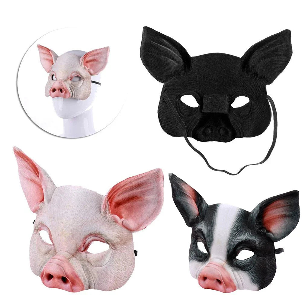3D Realistic Animal Foam Mask – Full Face Cosplay