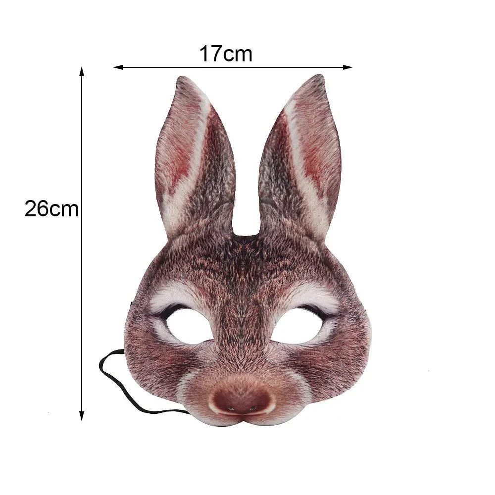 3D Realistic Animal Foam Mask – Full Face Cosplay