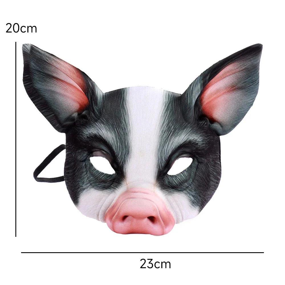 3D Realistic Animal Foam Mask – Full Face Cosplay