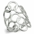 Modern Brass Ring - Rhodium Plated - Minimalist Band - No Gemstone