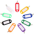 40-Pack: Uniclife Tough Plastic Key Tags with Split Ring Label Window