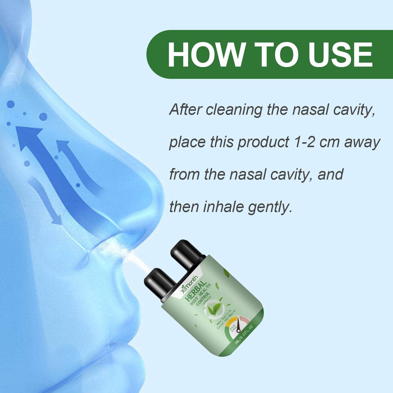 Herbal Snorting Stick Nose Cleanser Relieves Congestion And Clears Nose Personal Body Care Sugar Soothes Snorting